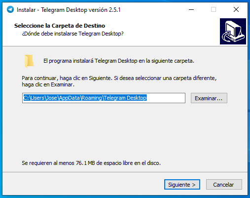 Telegram instalar en computador 