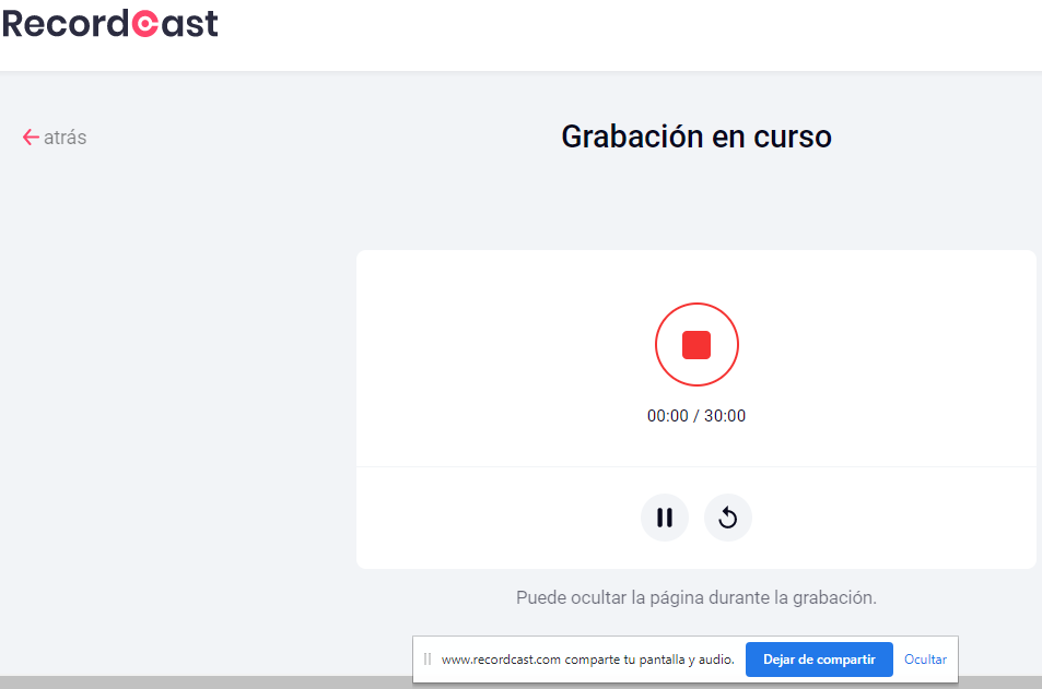 TUTORIAL GRABAR PANTALLA CON RECOERDCAST 2021