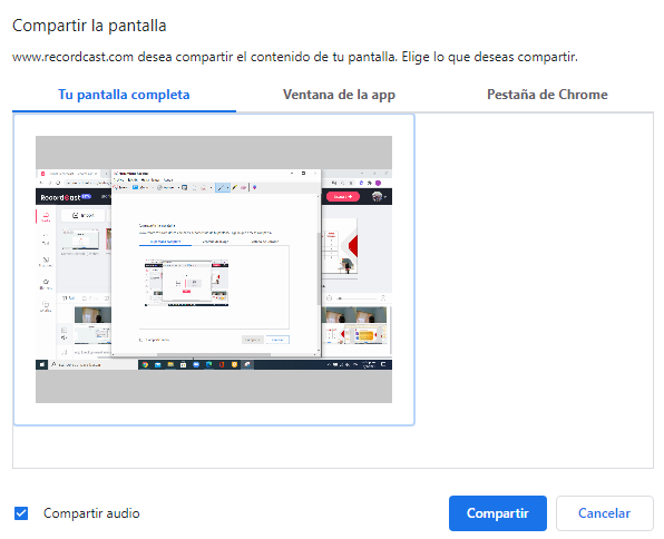 tutorial editor video en linea  recordcast paso a paso