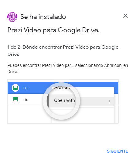 Crear un video con Prezi Video en Google Drive y publicarlo en Classroom