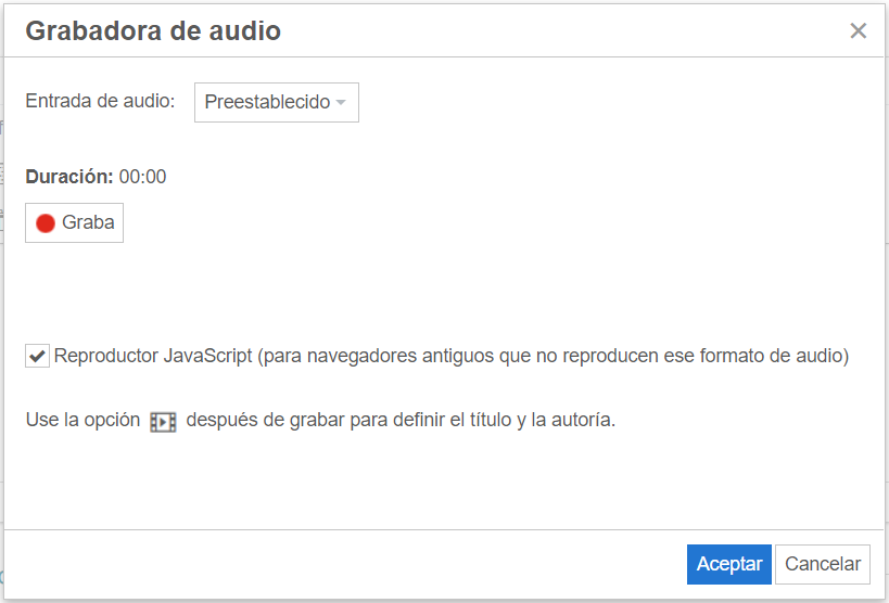 EXLEARNING GRABADOR DE SONIDO AUDIO