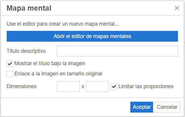 insertar mapa mental en exelearning