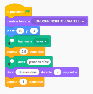 HISTORIETA EN SCRATCH COMPLEMENETO TEXTO A VOZ EL PRINCIPITO18