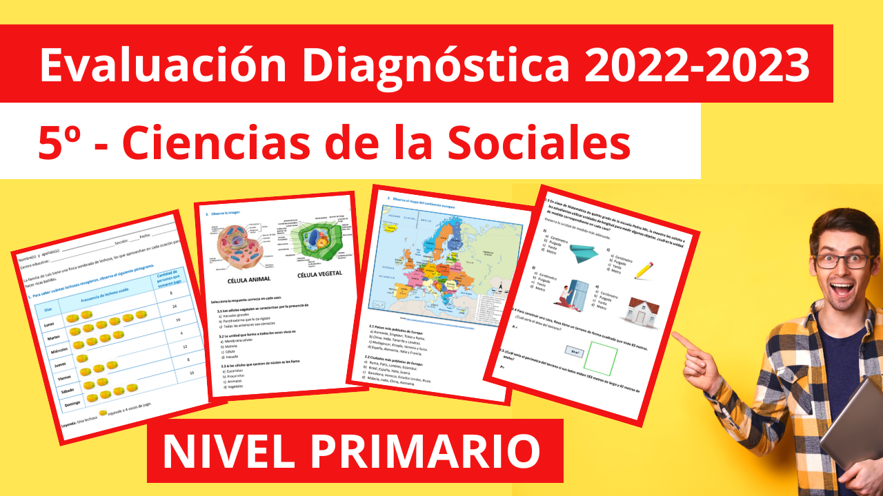 EVALUACIÓN DIAGNÓSTICA DE QUINTO GRADO DEL ÁREA DE CIENCIAS SOCIALES DEL AÑO 2022-2023 Nivel Primario picture