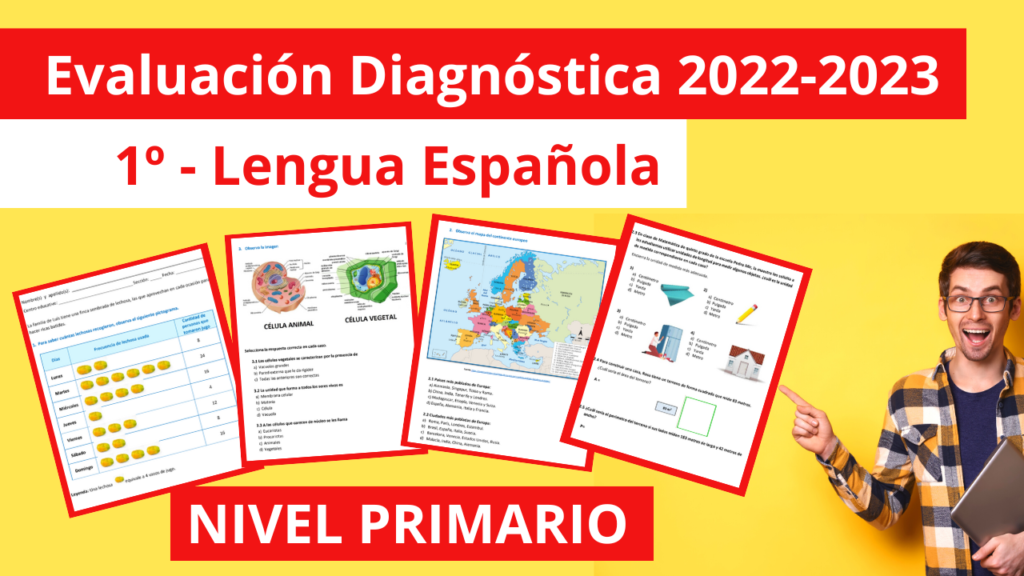 Evaluación Diagnóstica PRIMER GRADO NIVEL PRIMARIO MINERD 2022 2023